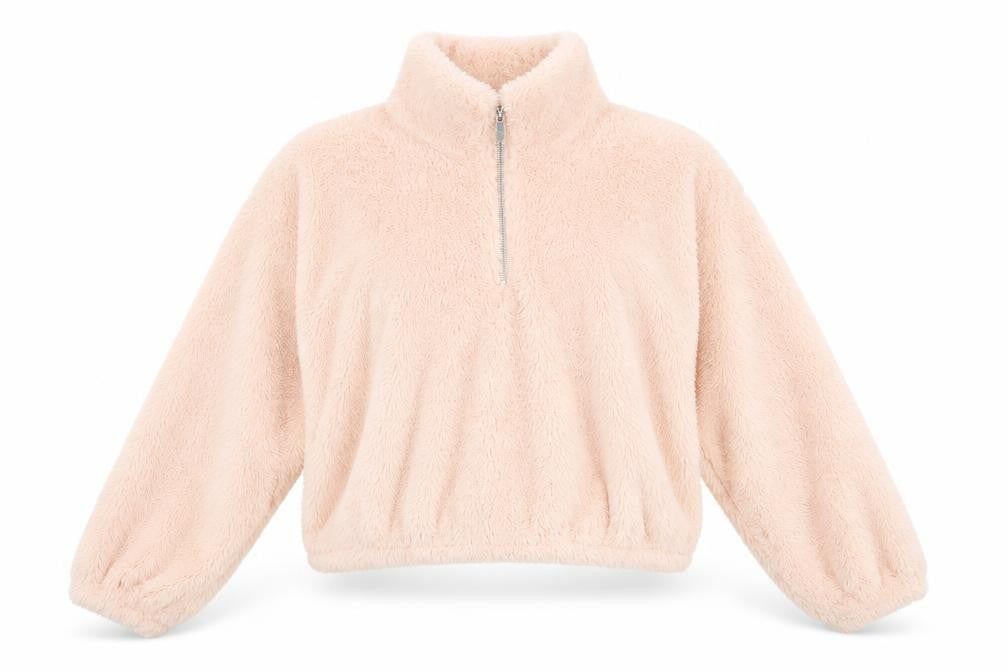 Front view of H&M women’s pink jumper, size S
