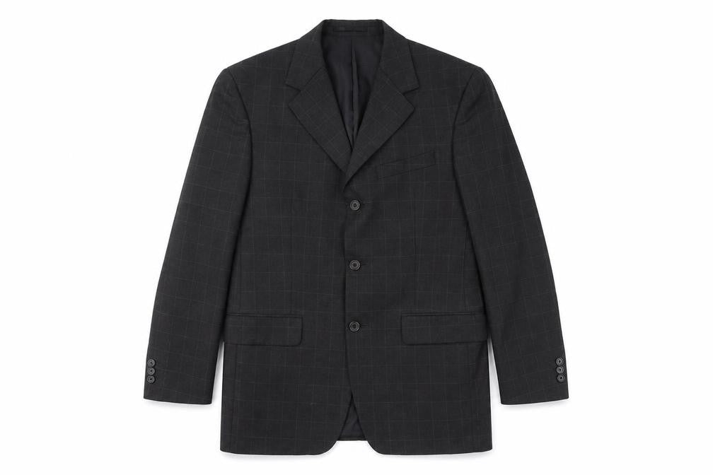 zantos Mens Grey Check  Jacket Blazer