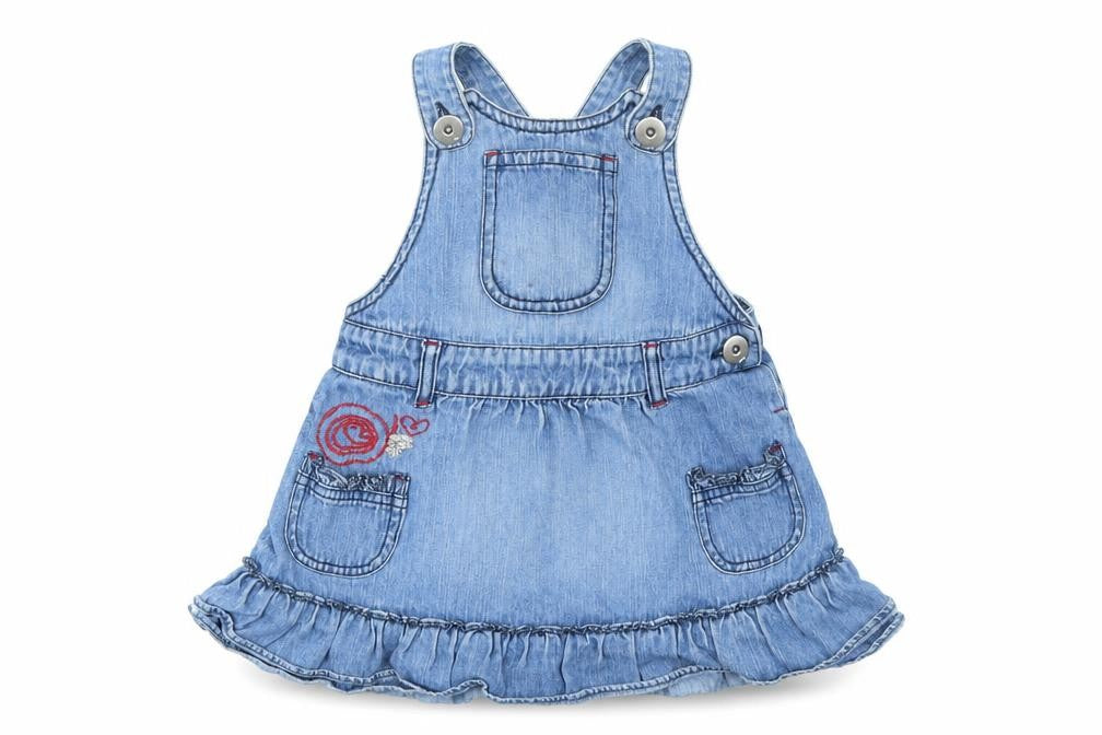 Front view of Marks & Spencer Baby Blue A-Line, size 12-18, Months