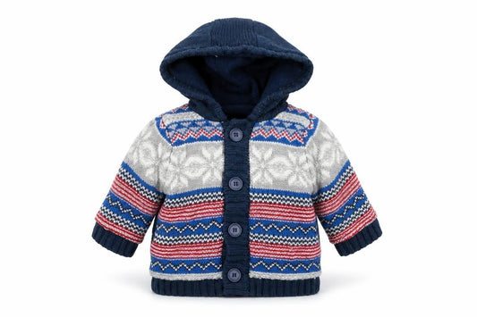 Front view of George Baby Blue Jacket, size 3-6, Months