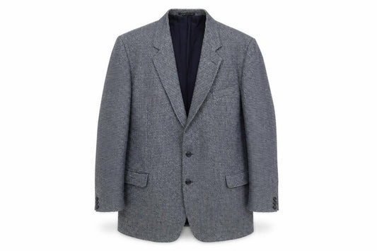 Front view of Executive Collection men’s blue jacket suit jacket, size 42