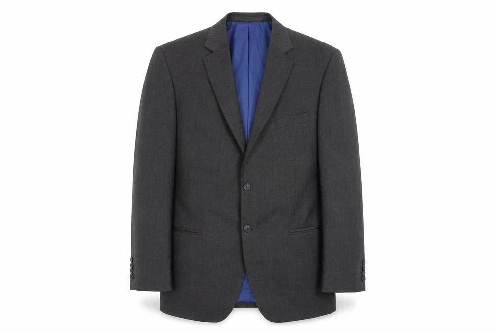 Front view of Marks & Spencer men’s grey jacket suit jacket, size 44