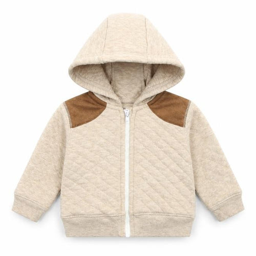 George Baby Beige   Full Zip Jumper One Size  - Hoodie
