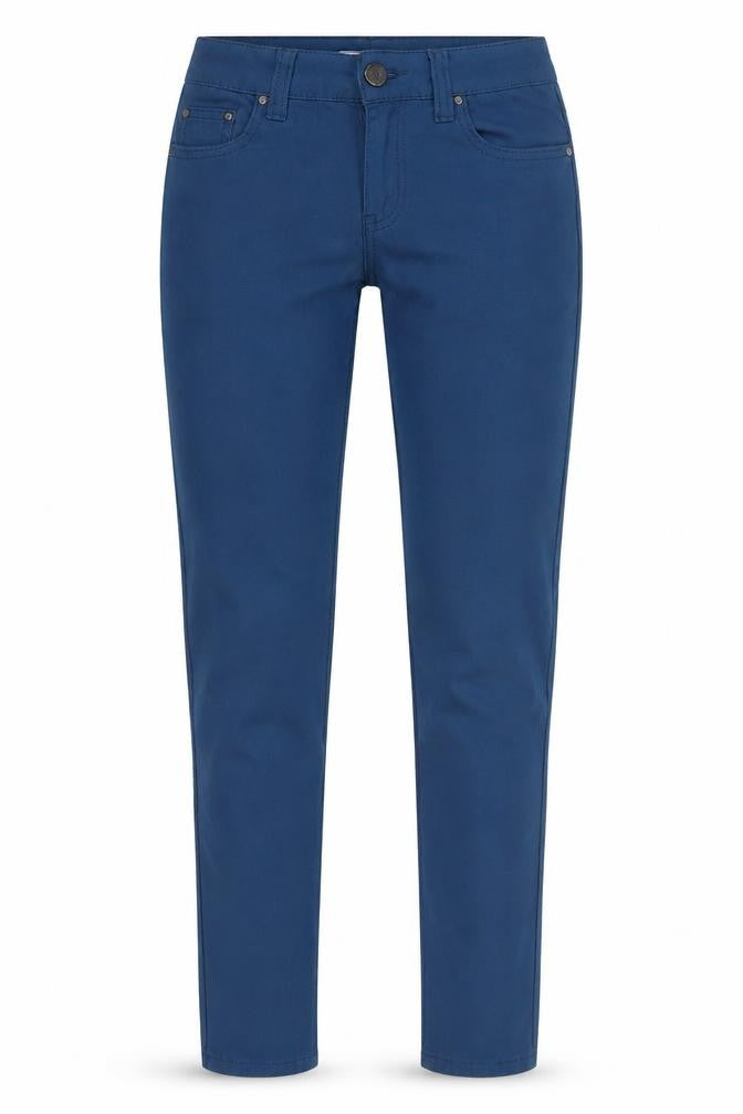 Front view of Vs Miss women’s blue straight jeans, size UK 10, 32-inch leg