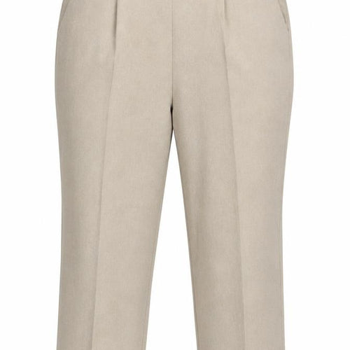 BM Womens Ivory   Trousers  Size 16 L25 in - Elastic Waist