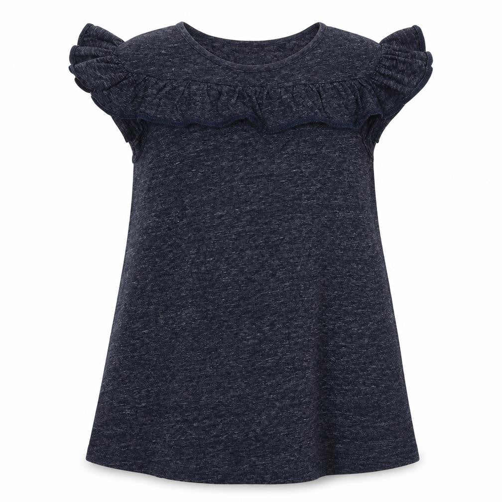 Front view of Next girls’ blue basic t-shirt, size 7, years