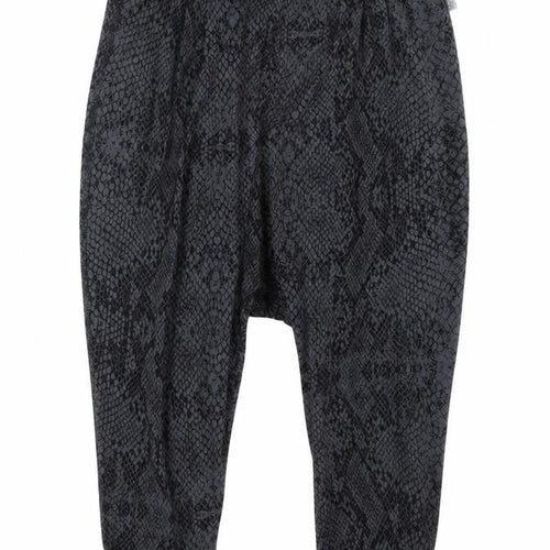 Cotton On Body Womens Grey Geometric  Cropped Trousers Size 29 in