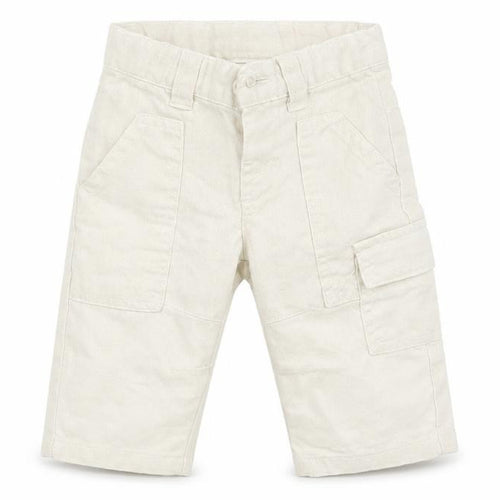 Mila Blue Baby White   Cropped Trousers Size 3-6 Months  - Waist 16in; Inside  leg 7in