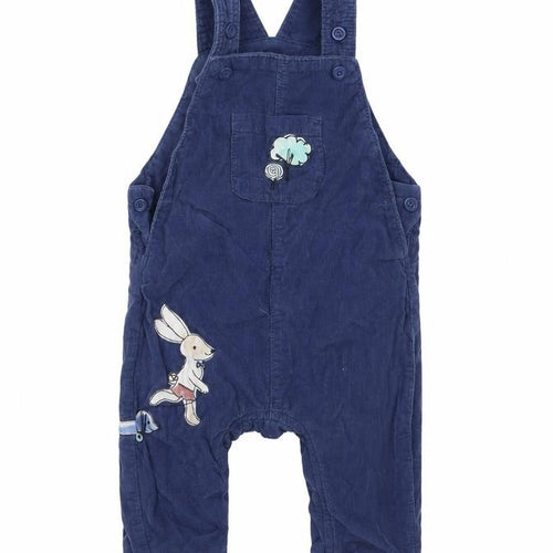 Marks and Spencer Baby Blue  Corduroy Cargo Trousers Size 6-9 Months