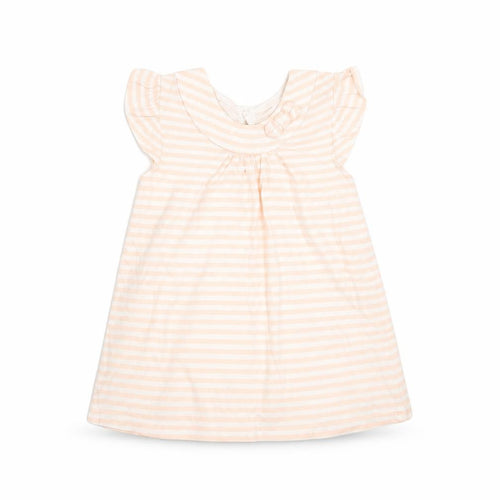 George Girls Pink Striped  T-Shirt Dress  Size 6-9 Months