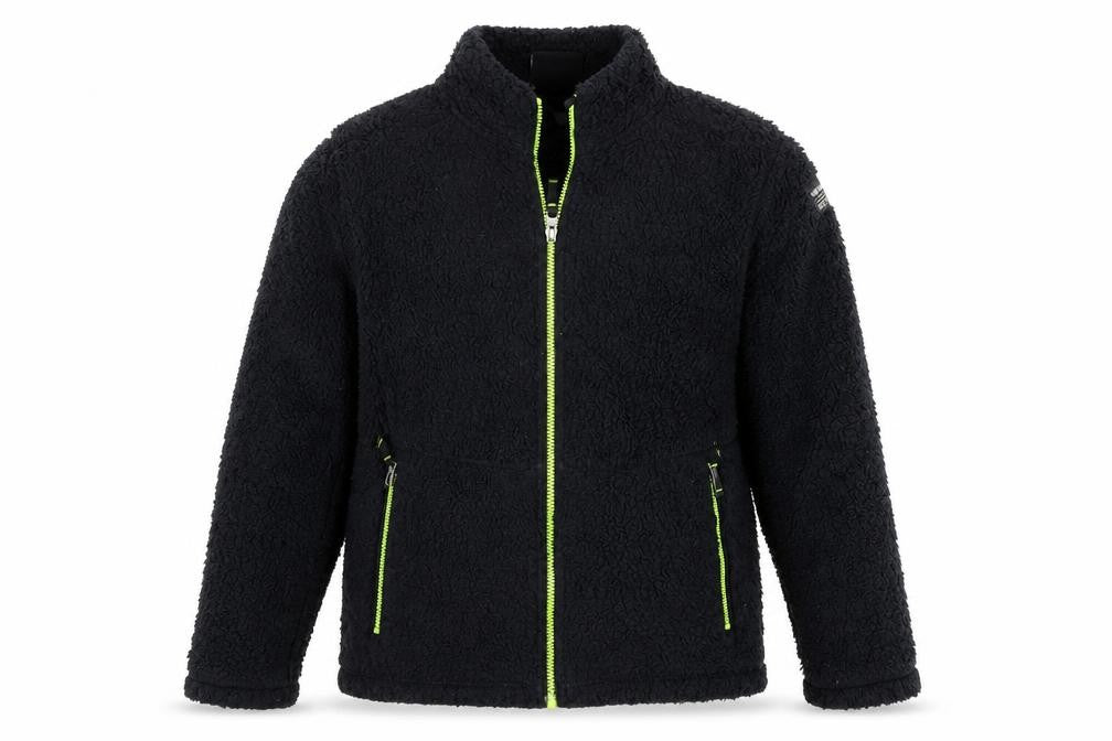 Front view of TOG24 boys’ black jacket, size 11-12, years
