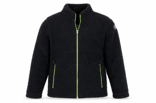 Front view of TOG24 boys’ black jacket, size 11-12, years