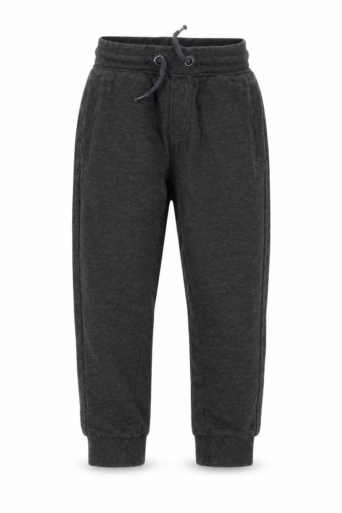 Front view of Nutmeg boys’ brown sweatpants, size 5-6, years