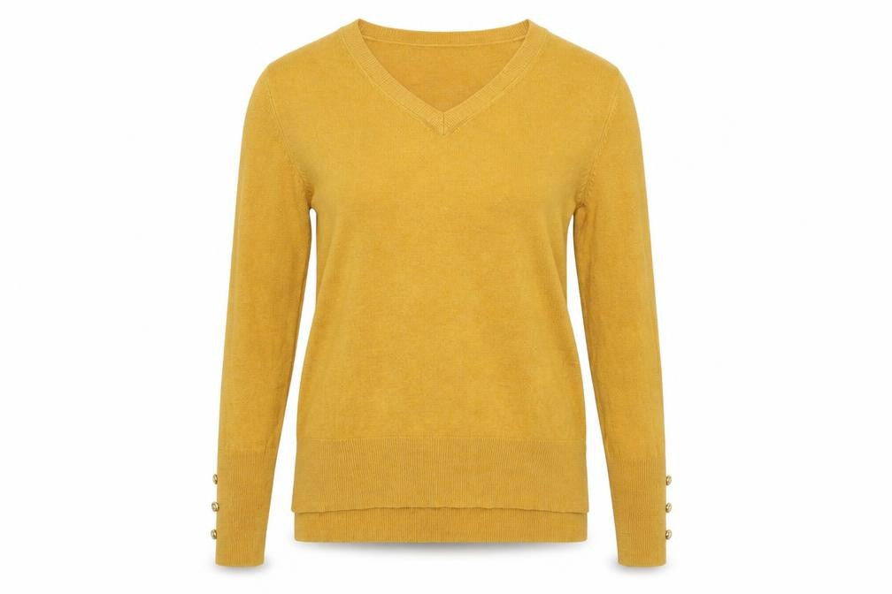 Primark Womens Yellow   Pullover Jumper Size S