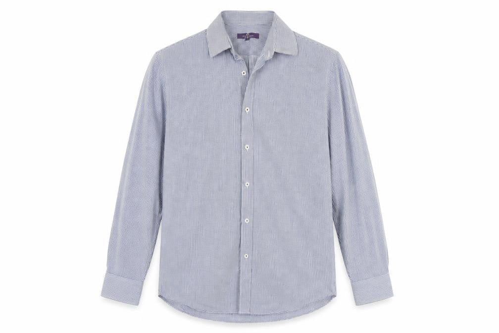 George Mens Blue    Button-Up Size 42