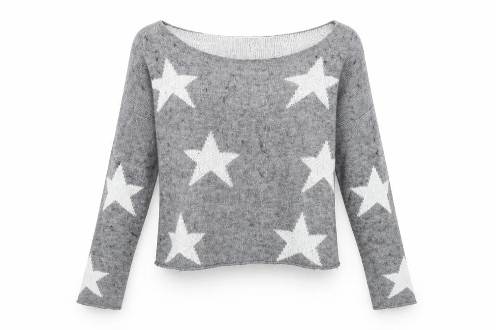 Front view of Atmosphere women’s grey jumper, size L