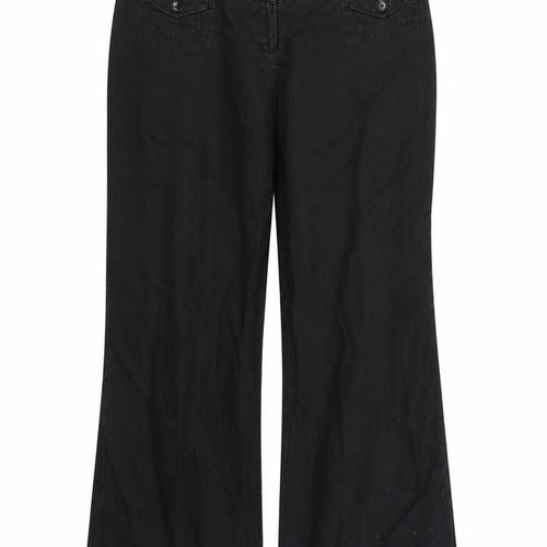 hoxton chic Womens Black    Trousers Size 14 L27 in