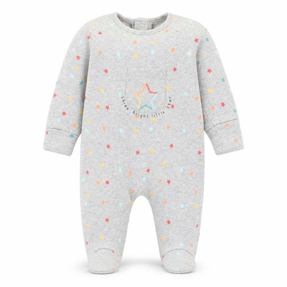 Matalan Baby Grey Geometric  Babygrow One-Piece Size 0-3 Months
