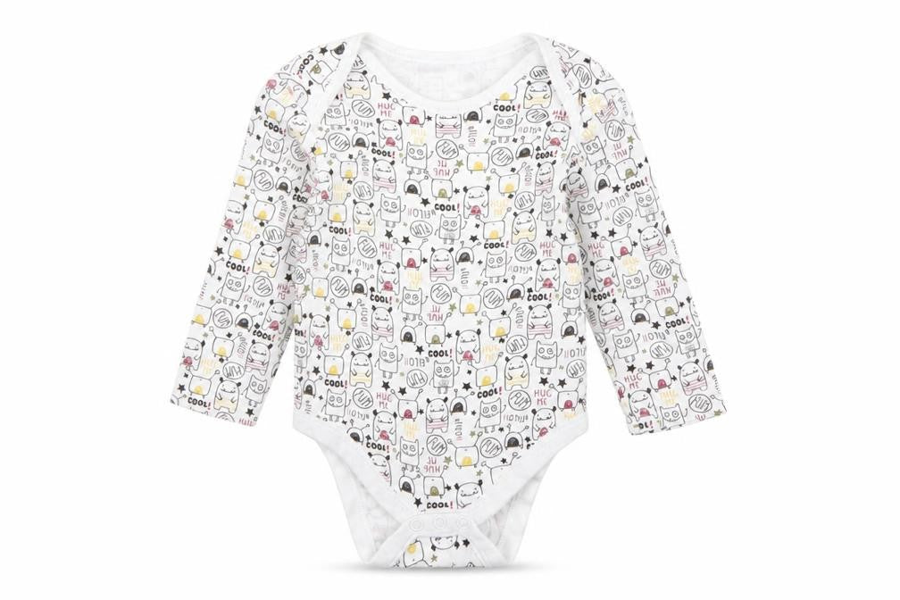 Primark Baby White Geometric  Babygrow One-Piece Size 12-18 Months