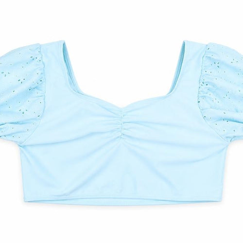 George Girls Blue   Cropped Blouse Size 13-14 Years