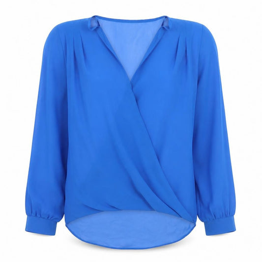 Front view of Select women’s blue basic t-shirt, size UK 16
