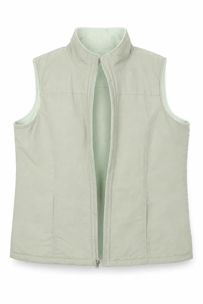 Bonmarché Womens Green   Gilet Coat Size S  - Reversible