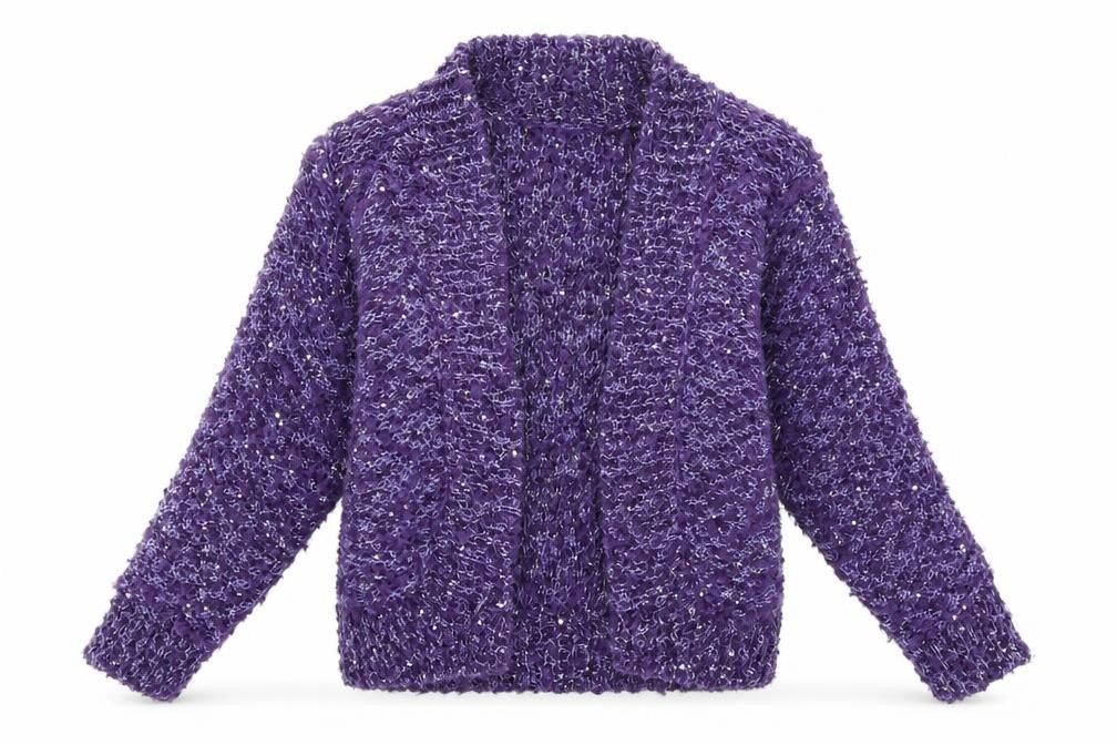 Preworn Womens Purple   Cardigan Jumper Size S