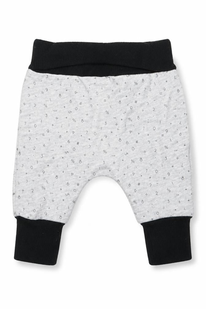 My K Baby Grey   Jogger Trousers Size 0-3 Months  - Numerical print