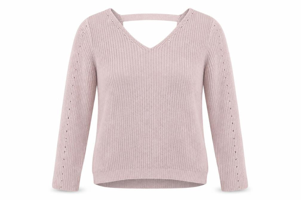 Front view of Primark women’s pink jumper, size S