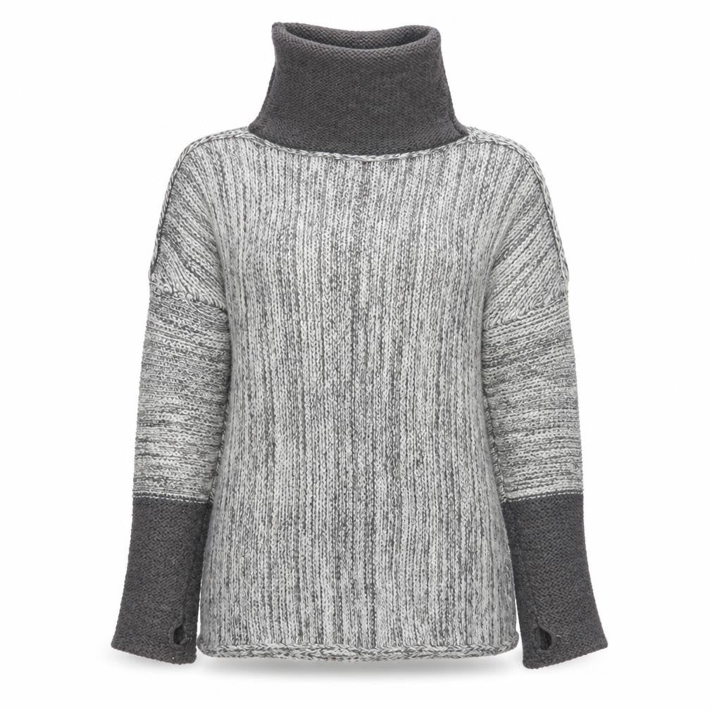 Front view of Preworn women’s grey jumper, size S