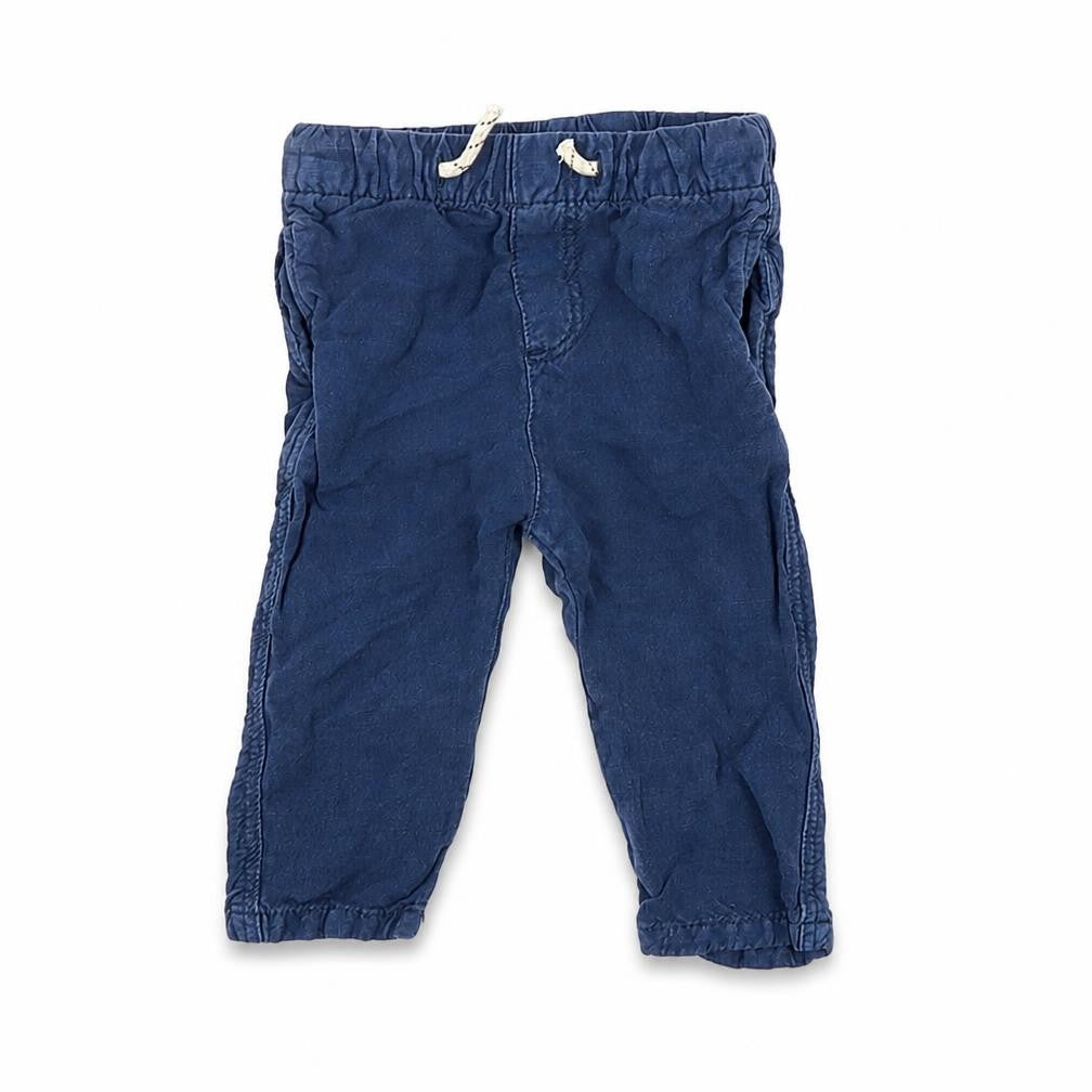 Front view of Zara Baby Blue Jogger Trousers, size 6-9, Months