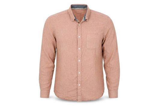 Front view of ACW85 men’s multicoloured button-up, size M