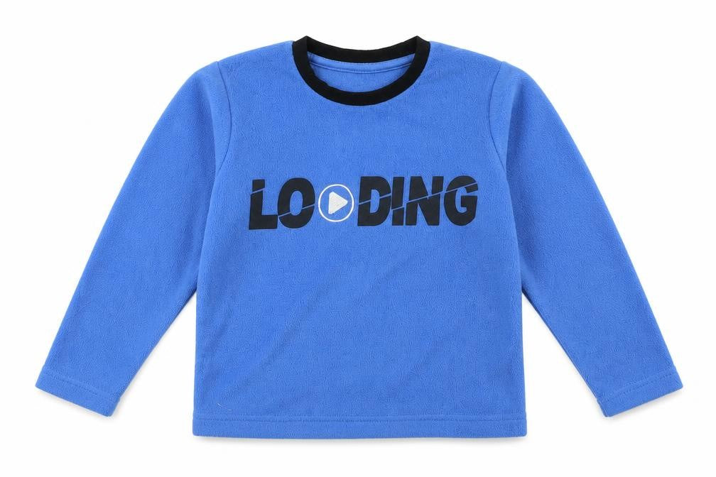 Front view of Matalan boys’ blue jumper, size 5, years