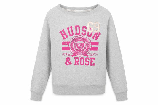 Front view of New Look women’s grey jumper, size UK 8