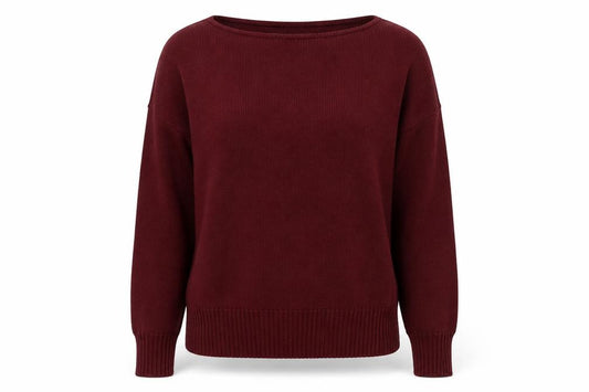 Front view of PRETTYLITTLETHING women’s red jumper, size M