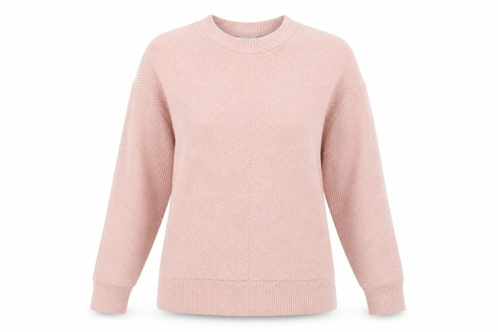 Front view of Tu women’s pink knit jumper, size UK 10