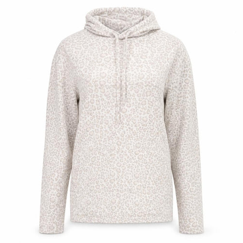 F&F Womens Beige Animal Print  Pullover Hoodie Size XS