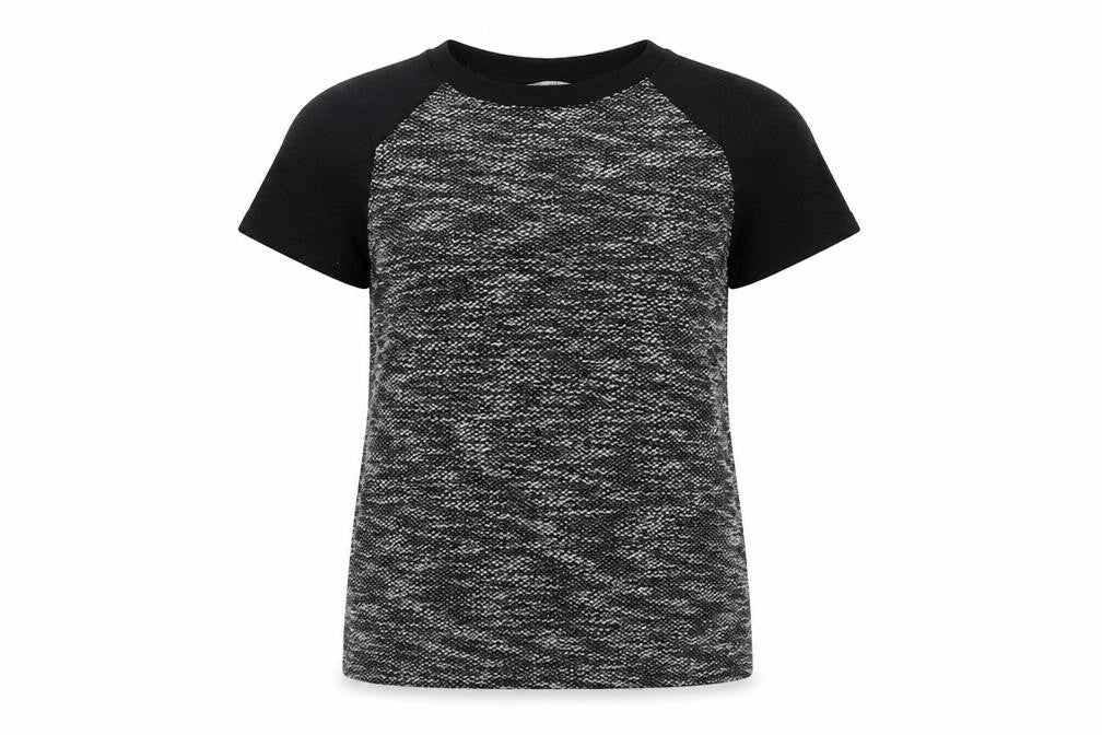 Front view of Miss Selfridge women’s grey jumper, size UK 12
