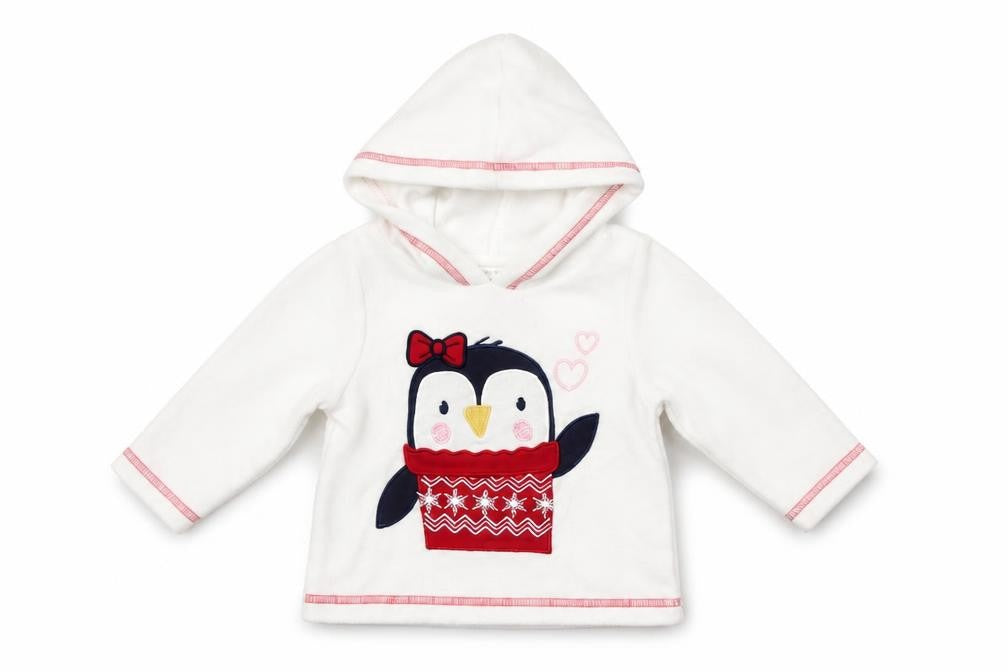 Front view of M&Co Baby White jumper, size 3-6, Months
