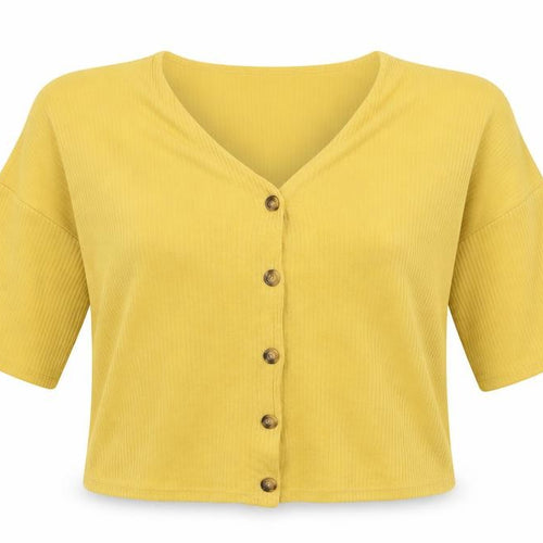 New Look Womens Yellow  Knit Cardigan Jumper Size M