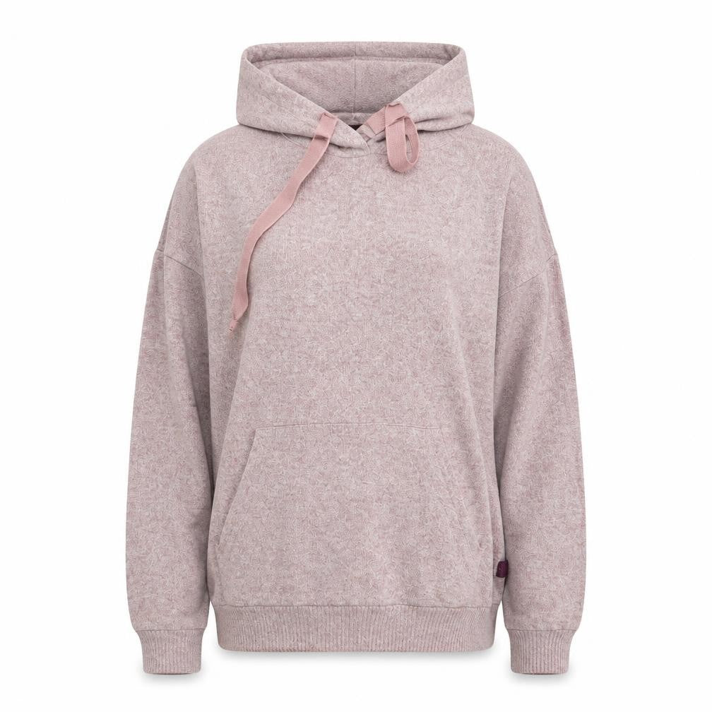 Front view of Primark women’s pink pullover hoodie, size UK 10