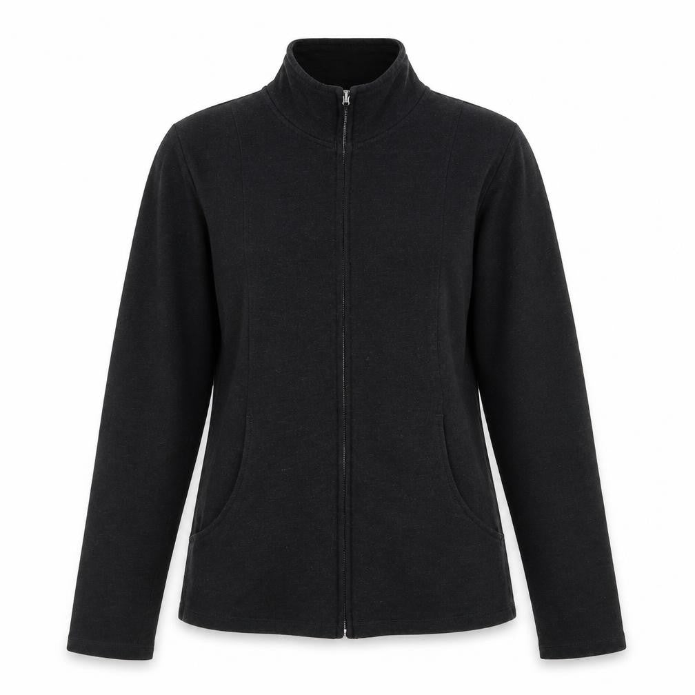 Front view of Marks & Spencer women’s grey jacket, size UK 10