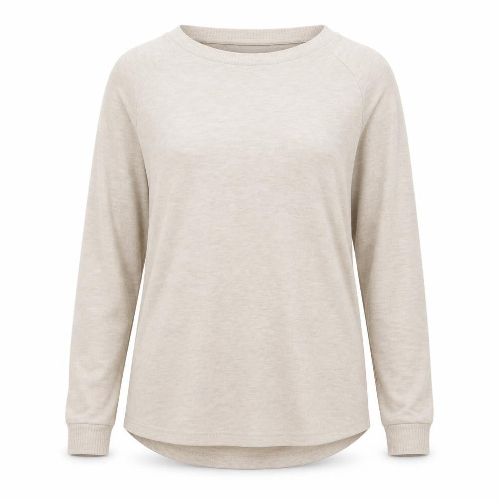 Front view of Primark women’s beige jumper, size UK 10