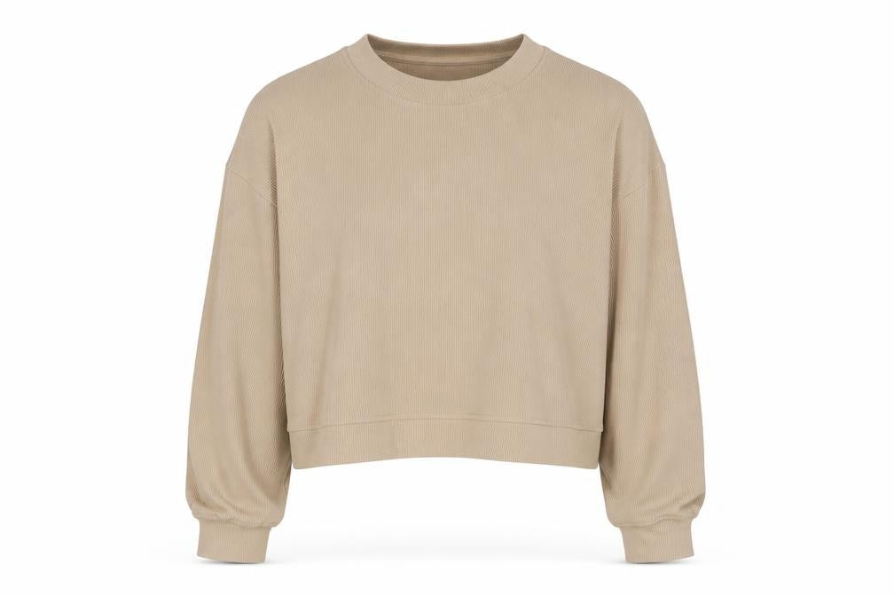 Front view of Topshop women’s beige jumper, size L