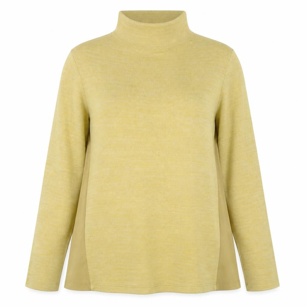 Front view of Next women’s yellow jumper, size UK 8