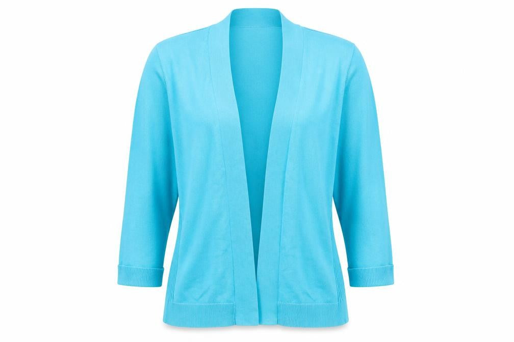 Isela Womens Blue  Rayon Cardigan Jumper Size XL