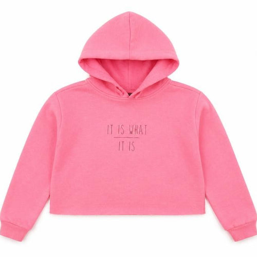 915 Generation Girls Pink   Pullover Hoodie Size 12-13 Years  - Cropepd