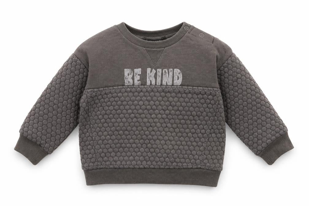 Front view of Primark Baby Grey jumper, size 6-9, Months