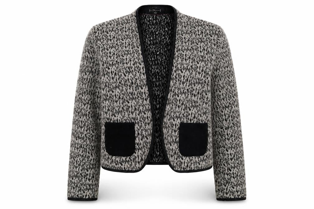 Front view of St Martins women’s grey jacket, size UK 10