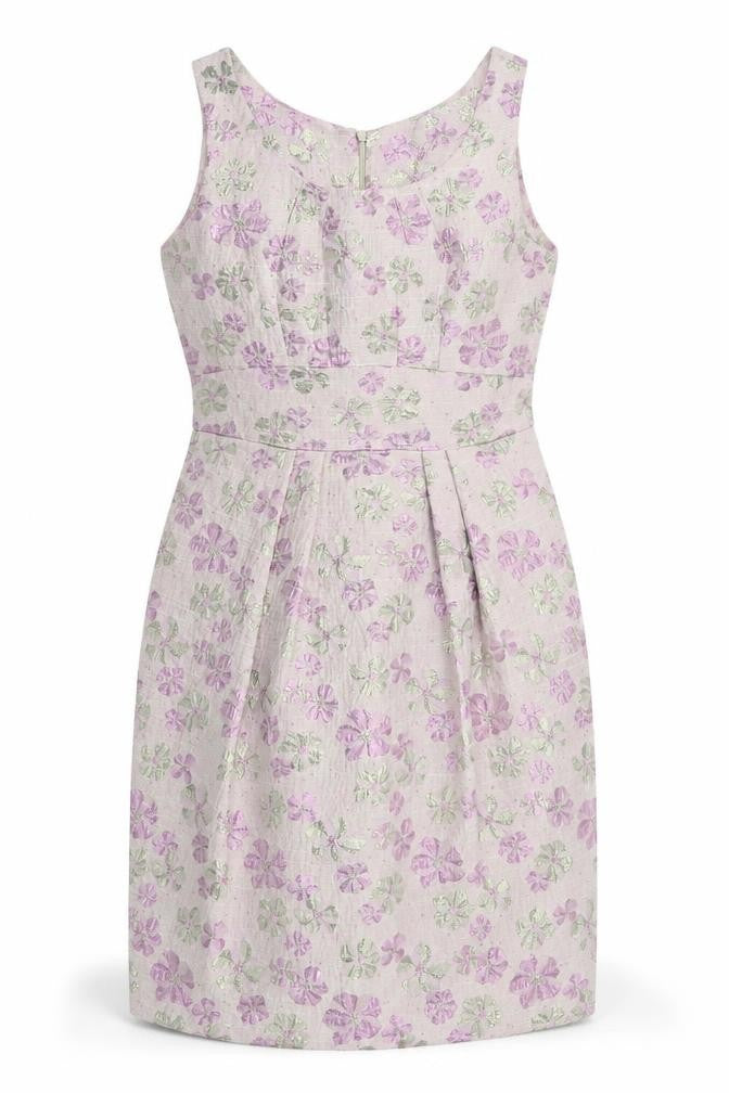 Front view of Uttam Boutique women’s multicoloured floral fit & flare, size UK 8